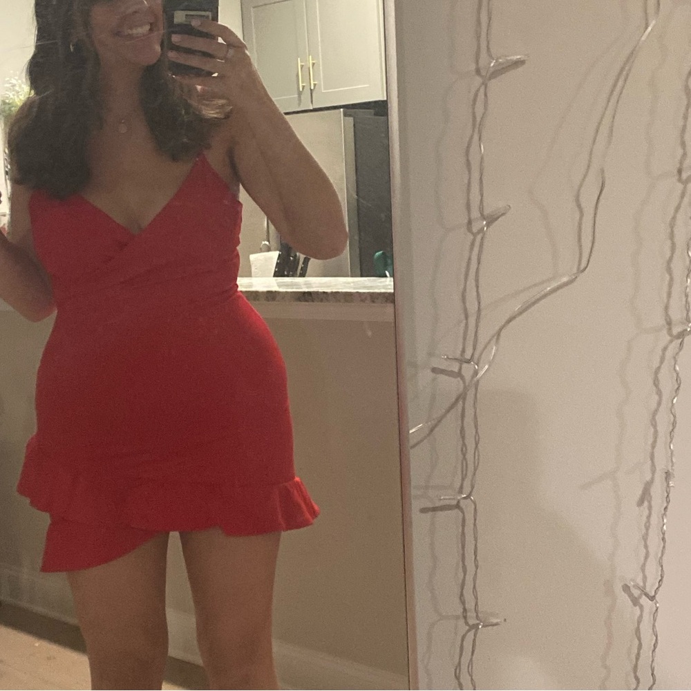 Lulu's Red Mini Dress - Picture 2 of 2